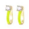 Wholesale Simple U-shaped Zircon Earrings