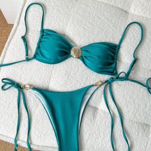 Lake green (glossy fabric) / M