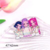Wholesale 10pcs/pack Cute Cartoon Girl Jewelry Pendant Acrylic DIY Accessories
