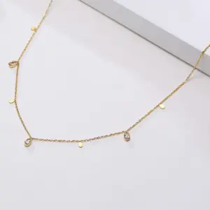 Water Drop: Necklace White Diamond