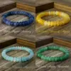 Handmade Beaded Bracelet XiYun TK Lapis Lazuli Aquamarine Agate Green Agate Abacus Beads Jewelry For Men And Women