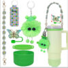 Wholesale Stanley Cup Pendant Small Coal Ball Elf Plush Pendant Ins Net Red Butterfly Straw Cap Cup Set Cup Chain Accessories