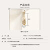 Wholesale Aiwei new cross-border European and American fashion modern dried flower earrings eternal flower earrings Gold-Plated Retro real flower earrings