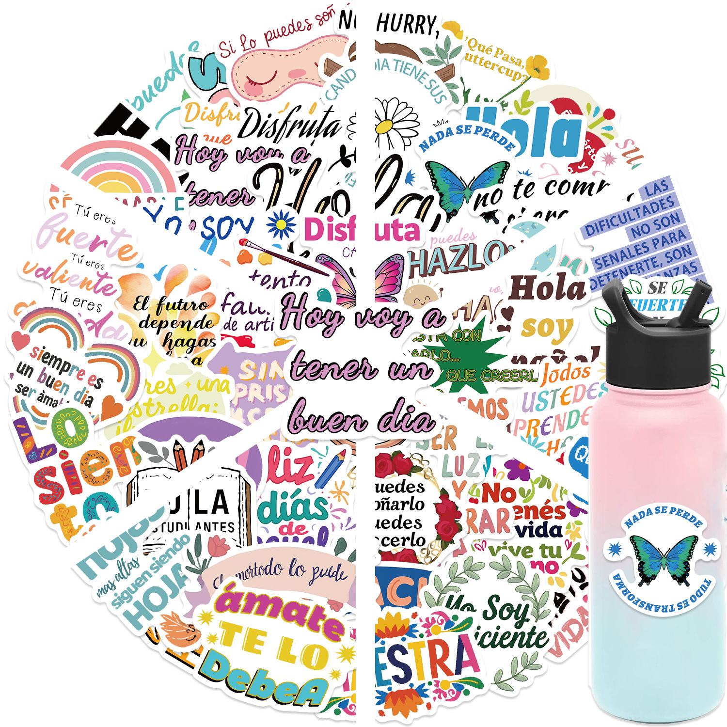 Wholesale 50 Spanish Incentive Graiti Sticker DIY Decorative