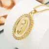 Wholesale Brass Inlaid Zircon Oval Copper Necklaces