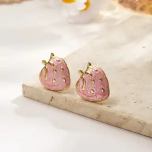 Pink / 14.6x18.3mm (pin Thickness: Approximately 0.8mm) / 1 Pair/Package