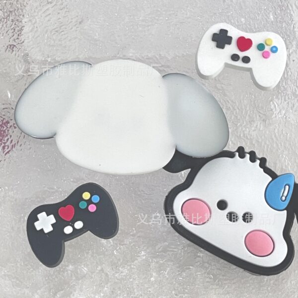 Wholesale Pvc Soft Glue Medium Size Sweaty Puppy Accessories DIY Shoes Charms