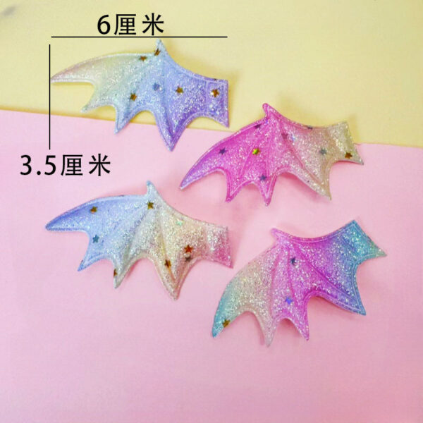 Wholesale Ultrasonic Embossed Magic Devil Wings DIY Handmade Halloween Hairpin Costume Hat Shoes and Socks Decorative Accessories