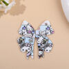 Wholesale 10pcs/pack Bow Print Tag Pendant DIY Keychain Pendant