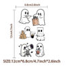 Wholesale New Cartoon Cute Ghost Tattoo Sticker Waterproof Party Gift Funny Fun Face Sticker Cross-border