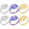 oly-fcc1656bd09ff91c124ade694fcf369f Wholesale PVD Coated Real Gold Plated 18K Gold Solid Color 304 Stainless Steel Commute Waterproof Non Tarnish Rings