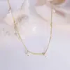 Wholesale Jewelry Fashion Geometric 304 Stainless Steel 18K Gold Plated Plating Necklace