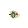 Wholesale PVD Coated 18K Gold Real Gold Plated Square Oval 304 Stainless Steel Vintage Style Waterproof Non Tarnish Open Ring