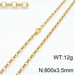 Gold 800 * 3.5mm = Necklace KN197310-Z