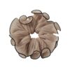 Wholesale Super Fairy Ball Head Pleated Large Intestine Hair Ring Elegant Hair Rope Women's Headdress Ponytail Tie Head Rubber Tendon Fashionable All-match Hair Rope