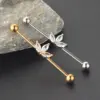 Wholesale Retro Flower Stainless Steel Plating Belly Ring 1 Piece