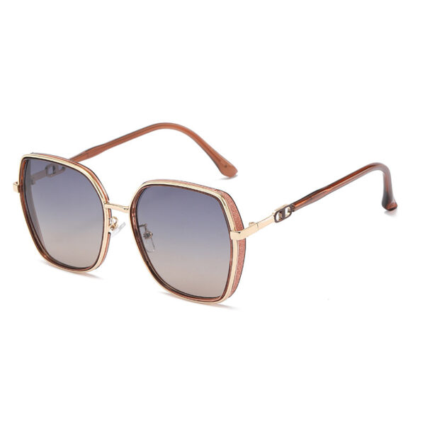 Wholesale Fashion TikTok Same Style All-Match Sunglasses Women's Anti-UV Large Frame Glasses Big Face Slimming larized Sun