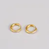 Wholesale 304 Stainless Steel O-Shape PVD Coated Rhinestones 18K Real Gold Plated 18K Gold Fashion Waterproof Non Tarnish Gold Plated Earrings