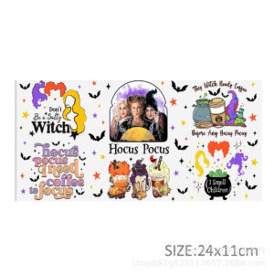 Witch is also crazy series transparent crystal standard cup waterproof sticker -9