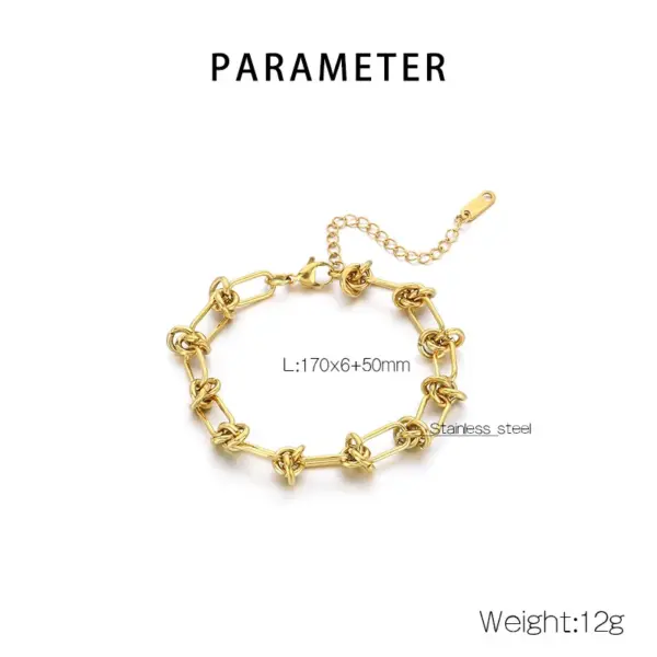 Ion Plating (IP) 18K Gold Plated Solid Color 304 Stainless Steel Vacation Simple Style Waterproof Non Tarnish 304 Stainless Steel Bracelets
