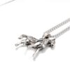 Wholesale Hip Hop Titanium Steel Horse Pendant Necklace