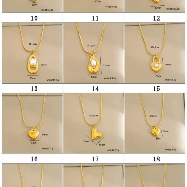 Ion Plating (IP) Electrocardiogram Heart Shape Butterfly 304 Stainless Steel Elegant Modern Style Waterproof Non Tarnish 304 Stainless Steel Lobster Trigger Clasp Closure Pendant Necklace