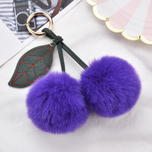 Deep Purple / Cherry Keychain