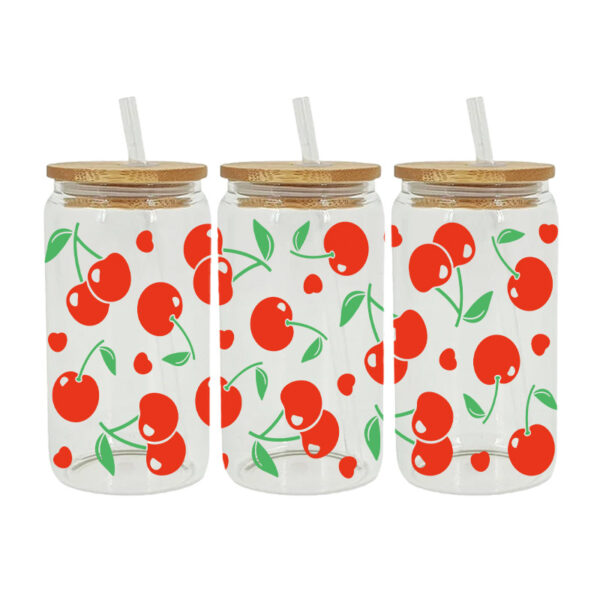 Wholesale Colorful Fruits 16oz Cup UV DTF Wrap