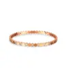 Wholesale Fashion Geometric Titanium Steel Zircon Bangle