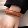 Wholesale Retro and cool wooden wide bracelet
