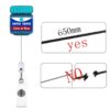 Wholesale Acrylic DIY Patch Telescopic Badge Clip