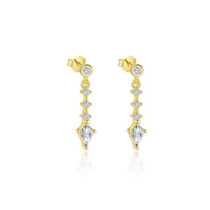 E4676-gold/pair / 925 silver