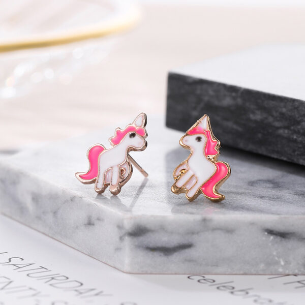 oly-fd2bf3dba7992abaaf4568ebb56e44fd Wholesale Unicorn Pendant Necklace Earrings Jewelry Set