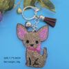 oly-fd37397f58b7bd5cc1b6e0f4d322cb67 Wholesale 4pcs Creative Velvet Diamond-encrusted Cartoon Desert Fox Key Chain