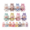 Wholesale Mini Flocked Bunny Blind Box DIY with Perforated Jewelry Accessories Keychain Pendant Cultural and Creative Gifts Resin Accessories