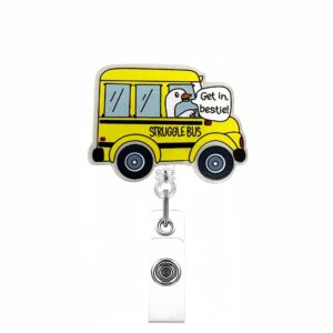 Bright yellow school bus goose
