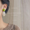 Wholesale Summer New Style ~ Forest Style Fresh Natural Shell 925 Silver Needle Handmade Design Earrings Green Earrings