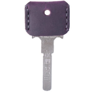 Crazy horse skin and purple / Key sleeve (Key not included)