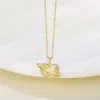 Water Plating Vacuum Plating Real Gold Plated 18K Gold Christmas Tree Heart Shape Flower 304 Stainless Steel Titanium Steel Korean Style Waterproof Non Tarnish 201 Stainless Steel Pendant Necklace