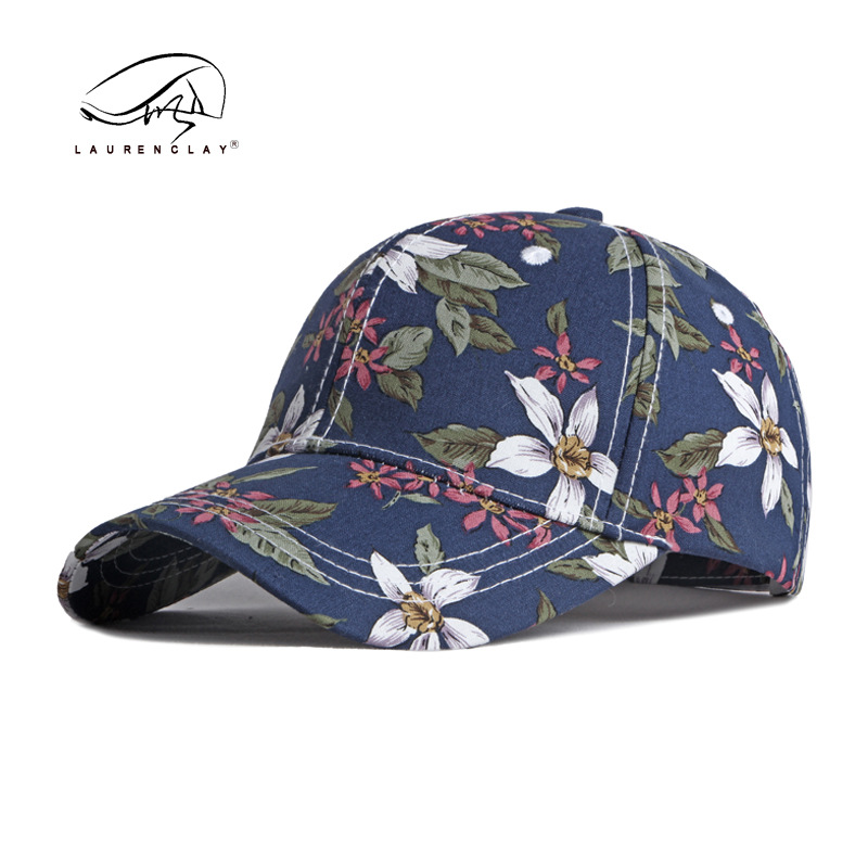 Wholesale Hat Women's Summer Sunscreen All-match Baseball Cap Personalized Ethnic Style Printed Cap Hard Top Women's All-match Baseball Cap