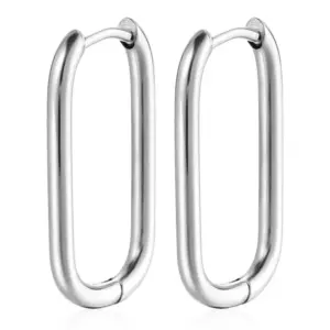 N Oval Ear Clip Steel Color One