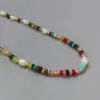 Cute Sweet Colorful 304 Stainless Steel Natural Pearl Natural Stone Bracelets In Bulk