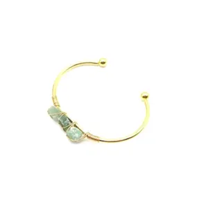 Green Aventurine / Gold Plated
