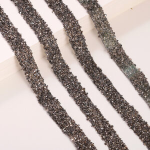 7 Gray / 1.5cm double-layer Hot Melt Adhesive rhinestone hot drilling strip