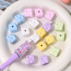 Wholesale Acrylic baking paint texture cheese cube beads