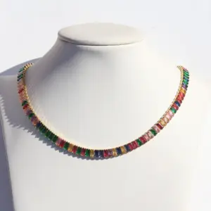 18K Gold 2.5 * 5mm Horizontal Color / 18K