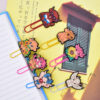 Wholesale Random 50pcs Highland Cow Yak Paper Clip Bookmark