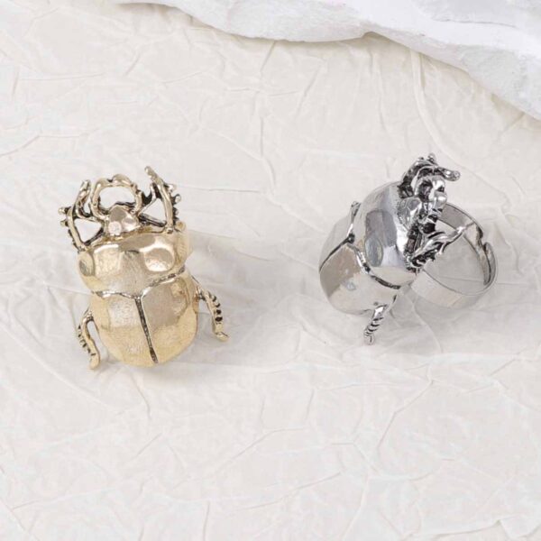 Wholesale ZA Cross-border Personality Trend Retro Creative Design Sense Alloy Insect Live Ring All-match Casual Daily Women's Style