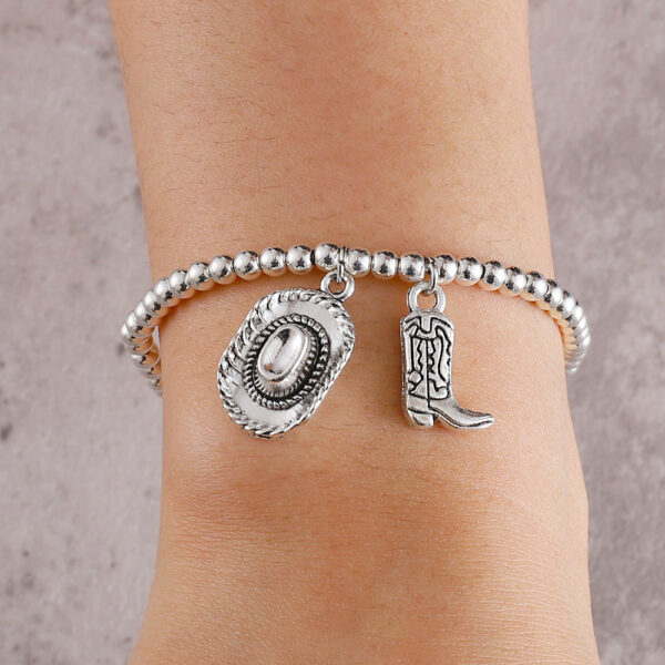 oly-fd93f40c8a9808cb9a4c250d7e073a3c Wholesale Western cowboy theme cowboy hat and cowboy boots bracelet