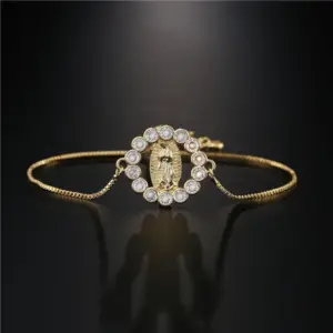 Wholesale Fashion Geometric Copper Zircon Bracelets In Bulk